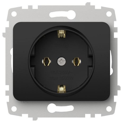 Розетка с заземлением, без рамки Elbi Eleсtriс Jazz 607-014800-217