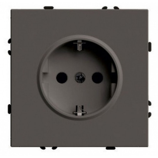 Розетка с заземлением и со шторкой, без рамки Stekker Эмили 49932