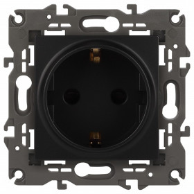 Розетка с заземлением, без рамки Эра Эра Elegance 14-2101-05