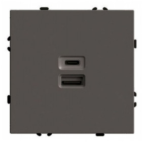 Розетка USB и type C без рамки Stekker Эмили 49931