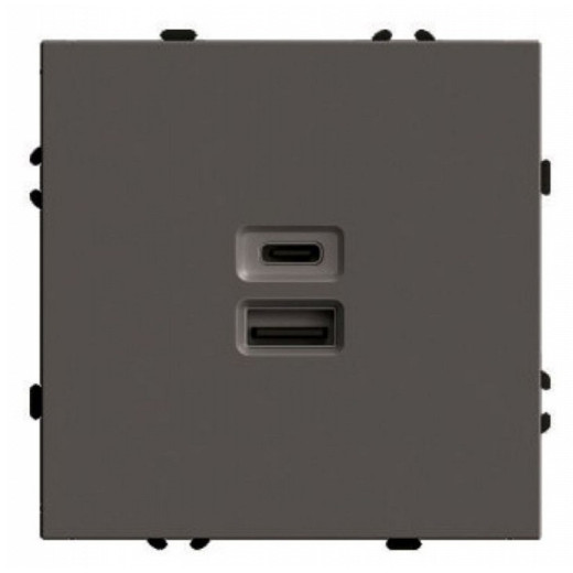 Розетка USB и type C без рамки Stekker Эмили 49931