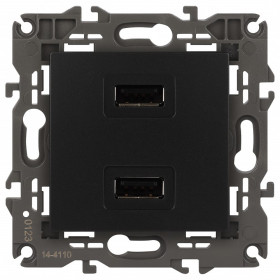 Розетка 2хUSB type A без рамки Эра Эра Elegance 14-4110-05