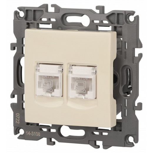 Розетка Ethernet RJ-45 без рамки Эра Эра Elegance 14-3108-02