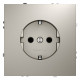 Розетка с заземлением, без рамки Voltum S70 VLS040103