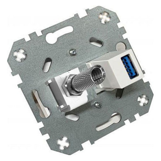 ТВ-розетка и розетка HDMI без рамки LIREGUS EPSILON 28-1132