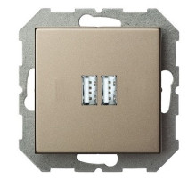 Розетка 2хUSB type A без рамки LIREGUS EPSILON 28-3242