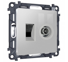 ТВ-розетка и розетка Ethernet RJ-45 без рамки Ambrella Volt ALFA MA412510