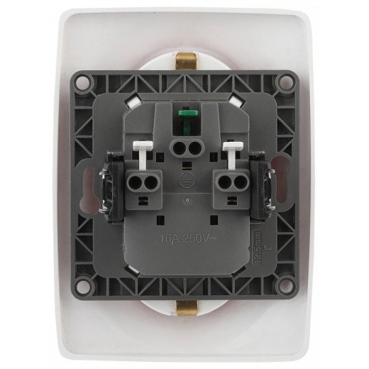 Розетка двойная с заземлением Эра Эра 12 12-2106-01