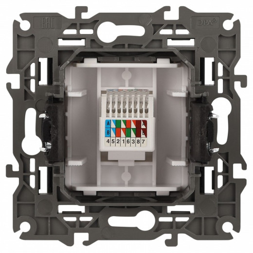 Розетка Ethernet RJ-45 без рамки Эра Эра Elegance 14-3107-05