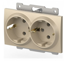 Розетка двойная с заземлением, без рамки Elbi Eleсtriс Zena Vega 609-012500-907