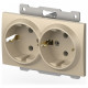 Розетка двойная с заземлением, без рамки Elbi Eleсtriс Zena Vega 609-012500-907