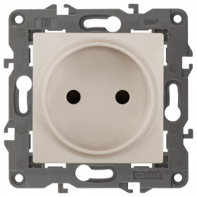 Розетка без заземления, без рамки Эра Эра Elegance 14-2105-02