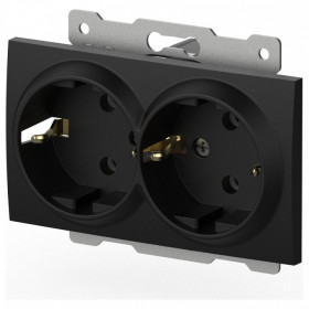 Розетка двойная с заземлением, без рамки Elbi Eleсtriс Zena Vega 609-014800-907