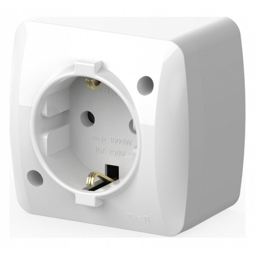 Розетка с заземлением Elbi Eleсtriс Alsu 7 504-010200-217