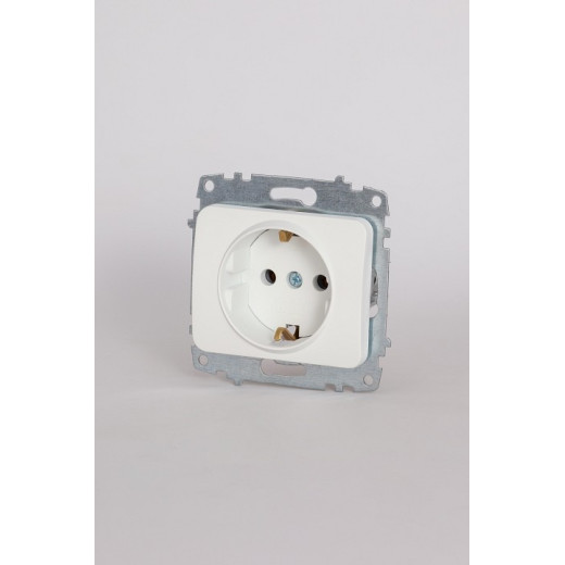 Розетка с заземлением, без рамки Elbi Eleсtriс Jazz 607-016200-217
