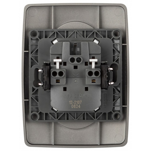 Розетка двойная без заземления Эра Эра 12 12-2107-16