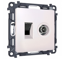 ТВ-розетка и розетка Ethernet RJ-45 без рамки Ambrella Volt MA MA212510