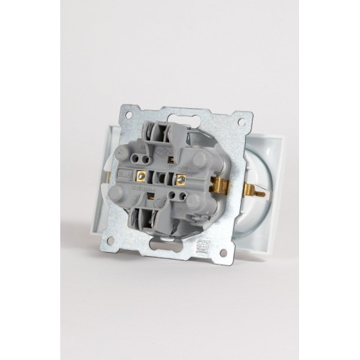 Розетка двойная с заземлением, без рамки Elbi Eleсtriс Zena Vega 609-015600-907