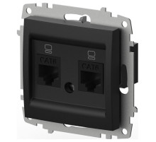 Розетка двойная Ethernet RJ-45 без рамки Elbi Eleсtriс Zena Vega 609-014800-248