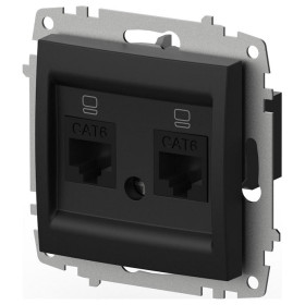 Розетка двойная Ethernet RJ-45 без рамки Elbi Eleсtriс Zena Vega 609-014800-248