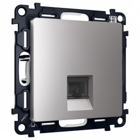 Розетка Ethernet RJ-45 и со шторками, без рамки Ambrella Volt ALFA MA512005
