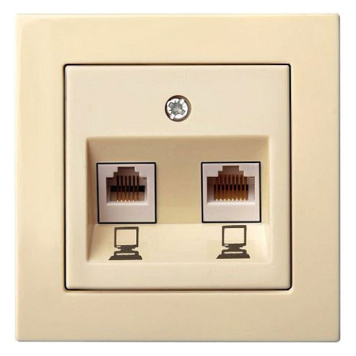 Розетка Ethernet RJ-45 без рамки LIREGUS EPSILON 28-083