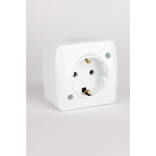 Розетка с заземлением Elbi Eleсtriс Alsu 7 504-010200-217