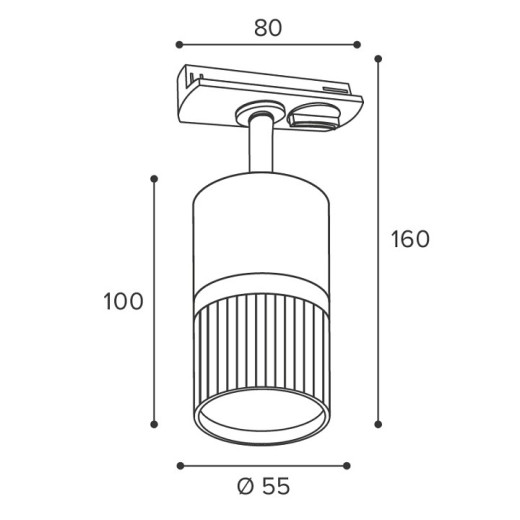 Светильник на штанге Wolta DUO WTL-GU10/19BG