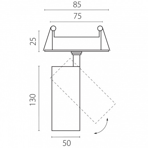 Спот Lightstar Canno Pro C4127RS