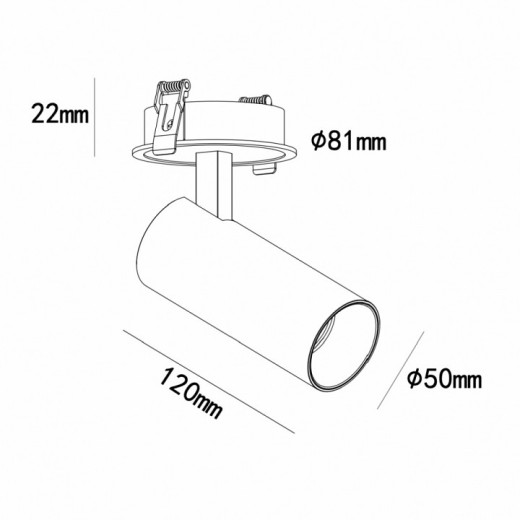 Спот iLedex Technical PLUM 100 BK