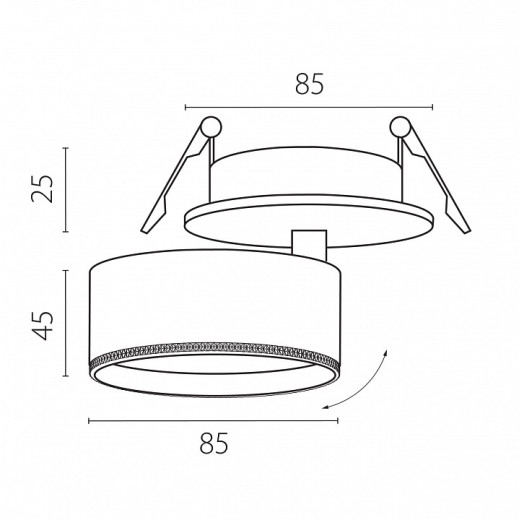 Спот Lightstar Alta Pro A5536RS