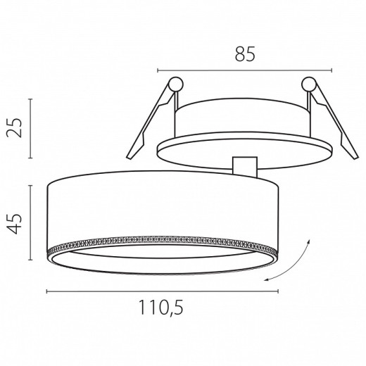 Спот Lightstar Alta Pro A5636RS