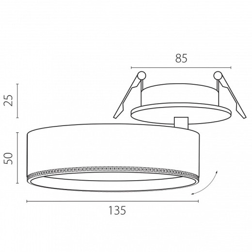 Спот Lightstar Alta Pro A5746RS