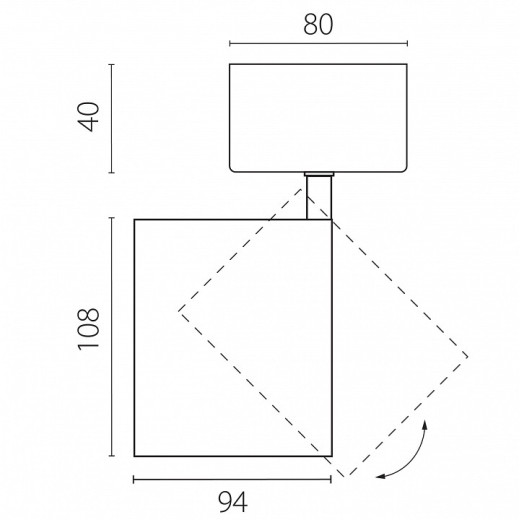 Спот Lightstar Alta Base A5436SO