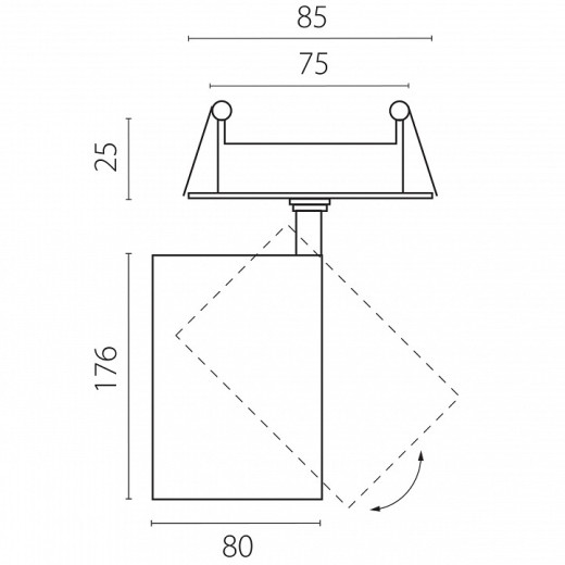 Спот Lightstar Canno Pro C4307RS