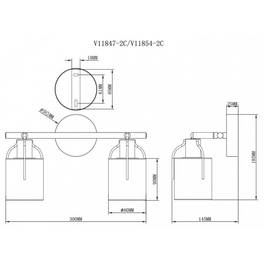Спот Moderli Inari V11847-2C