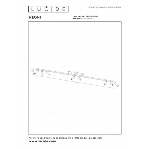 Спот Lucide KEONI 09943/08/41