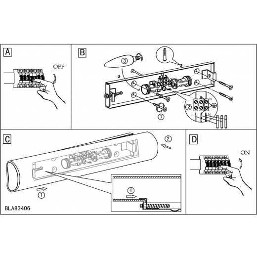 Накладной светильник Eglo Zola 83406