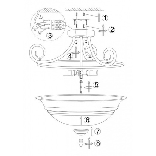 Светильник на штанге Globo Toledo 6896-5