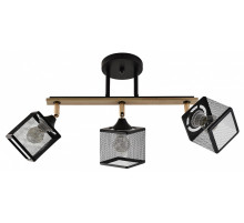 Светильник на штанге 01591-3.3-03B BK+FGD+WOOD