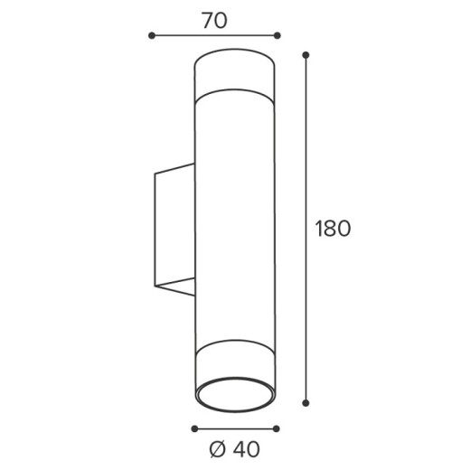 Накладной светильник Wolta Petite WSL-MR11/W15BG
