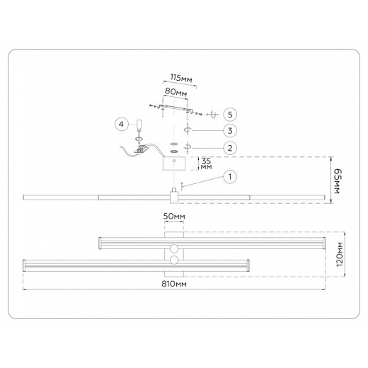 Накладной светильник Ambrella Light COMFORT FL6161
