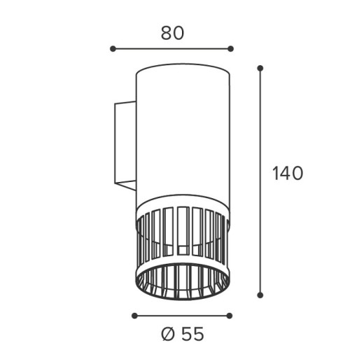Накладной светильник Wolta PORTA WSL-GU10/W19W