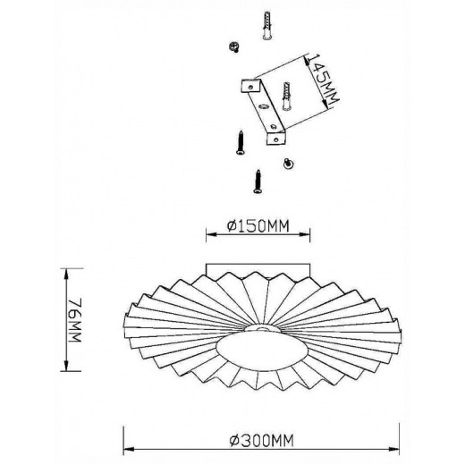 Накладной светильник Maytoni Fiore MOD233WL-L11BS3K