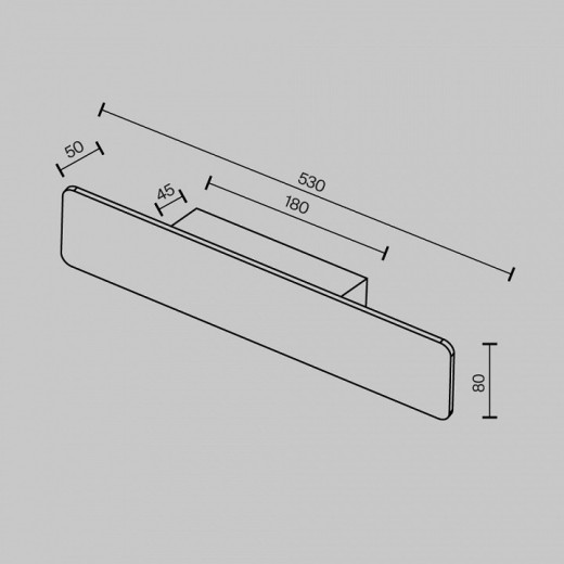 Накладной светильник Maytoni Technical Stela C81WL-18W3K-B