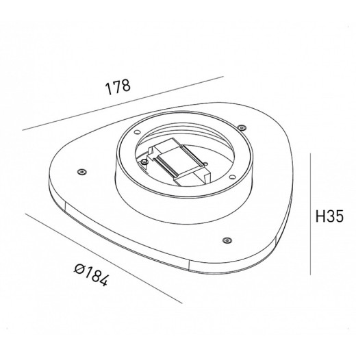 Накладной светильник DesignLed ML ML-TR184-BL-WW