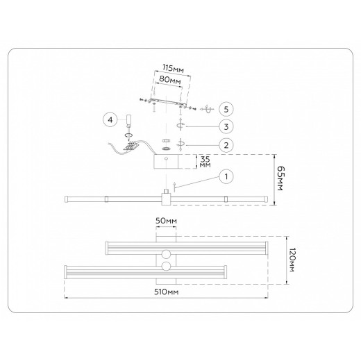 Накладной светильник Ambrella Light COMFORT FL6151