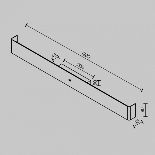 Накладной светильник Maytoni Bracket MOD492WL-L20BK
