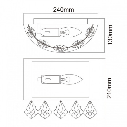 Накладной светильник MW-Light Жаклин 14 465026201
