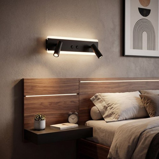 Накладной светильник Reluce Technical  86213-9.2-001CT LED9+6W BK